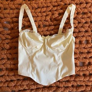 Garage Lia lace trim bustier top